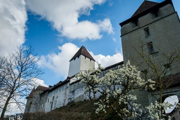 Burgdorf Der Schweiz Burg Und Straßen Der Antiken Stadt — Stockfoto