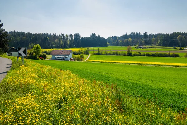 Magnificent views and landscapes of the province of Emmental. Agricultural grounds