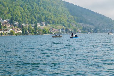 Beautiful views of Biels Lake from the boat Fishing on the lake