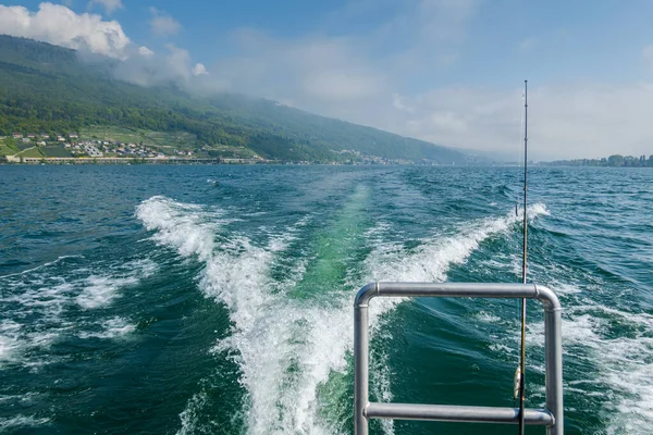 Beautiful Views Biels Lake Boat Fishing Lake — Stock Photo, Image