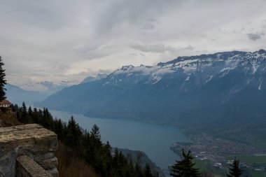 Bernese Alpleri 'nin inanılmaz manzarası. Arka plan doğa, özgürlük