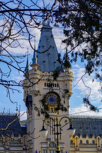 Gyönyörű Kastély Iasi Városban Romániában Gyönyörű Építészet — Stock Fotó