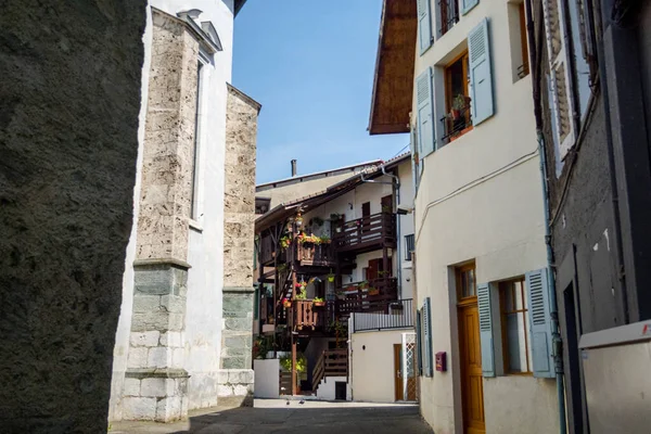 Belle Ville Française Thonon Sur Les Rives Lac Léman — Photo