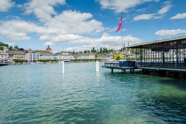 Krásné Město Lucerne Švýcarsku Pohledy Město Architektura — Stock fotografie