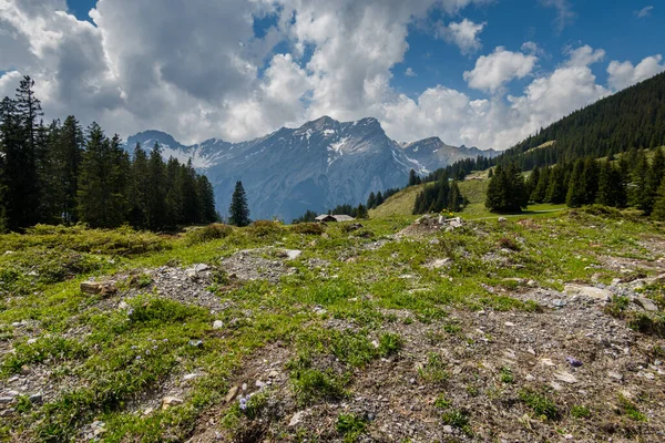 Les Magnifiques Alpes Suisses Sommets Lacs Montagne Incroyable Paysage Montagne — Photo