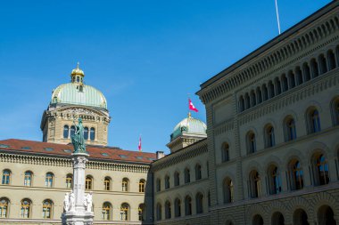 İsviçre 'nin muhteşem şehri Bern. Mimari ve şehir