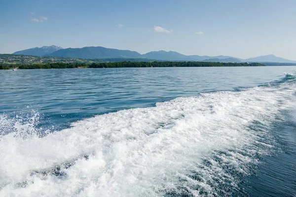 Danau Magnificent Jenewa Perjalanan Perahu Pemandangan Yang Indah — Stok Foto
