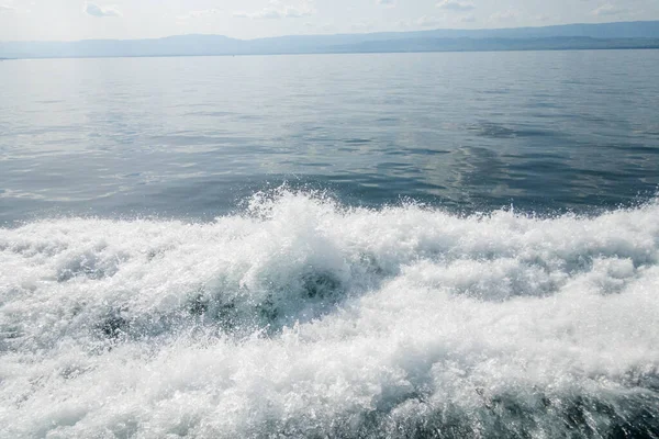 壮大な湖ジュネーヴ ボート旅行 壮大な景色 — ストック写真