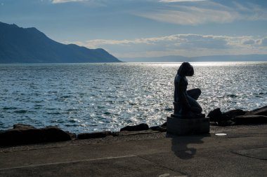 Lake Geneva near Montreux. breathtaking view