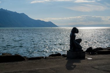 Lake Geneva near Montreux. breathtaking view