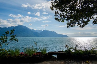 Lake Geneva near Montreux. breathtaking view