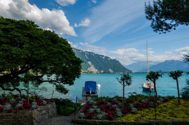 Lake Geneva near Montreux. breathtaking view