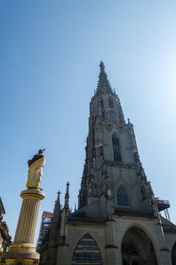 20.06.22.Switzerland. The magnificent Bern Cathedral, a beautiful building in the Gothic style