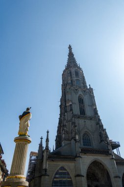 20.06.22.Switzerland. The magnificent Bern Cathedral, a beautiful building in the Gothic style