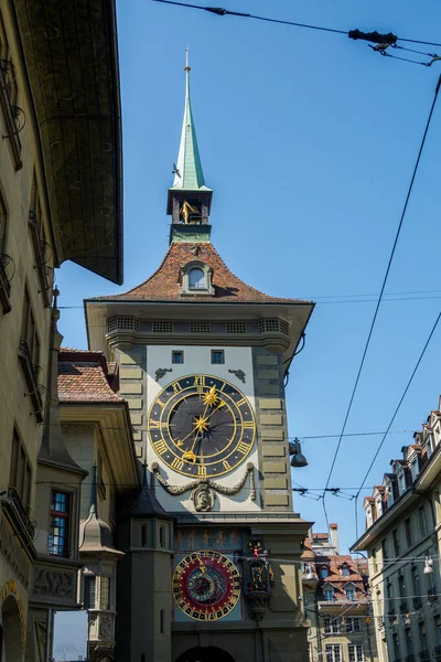 Switzerland Beautiful Swiss City Bern Architecture Street Cityscape — ストック写真