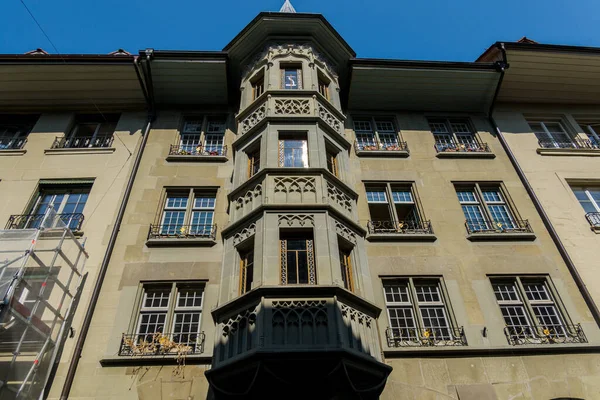 Switzerland Beautiful Swiss City Bern Architecture Street Cityscape — Fotografia de Stock