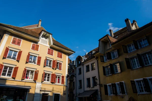 Switzerland Beautiful Swiss City Solothurn Street Architecture Sights — Photo