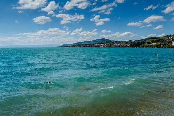 Lake Geneva Montreux Breathtaking View — Stok fotoğraf