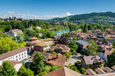 İsviçre 'nin muhteşem şehri Bern. Mimari ve şehir