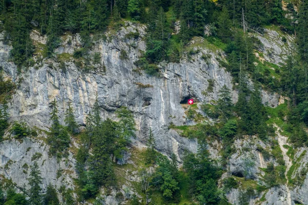 Beautiful alps and waterfalls in switzerland. Bernese Alps