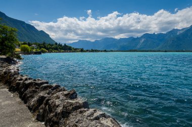 Lake Geneva near Montreux. breathtaking view