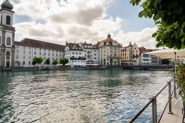 Prachtige Stad Luzern Zwitserland Stadsgezichten Architectuur — Stockfoto