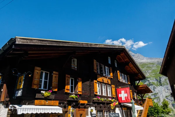 Beautiful Alps Waterfalls Switzerland Bernese Alps — Stock Fotó