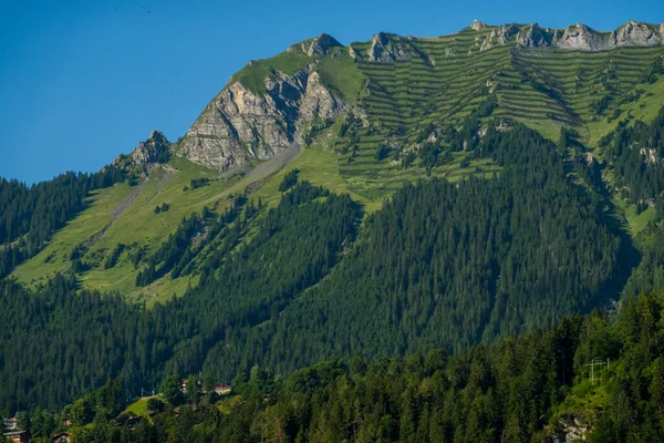 Beautiful Alps Waterfalls Switzerland Bernese Alps — стоковое фото