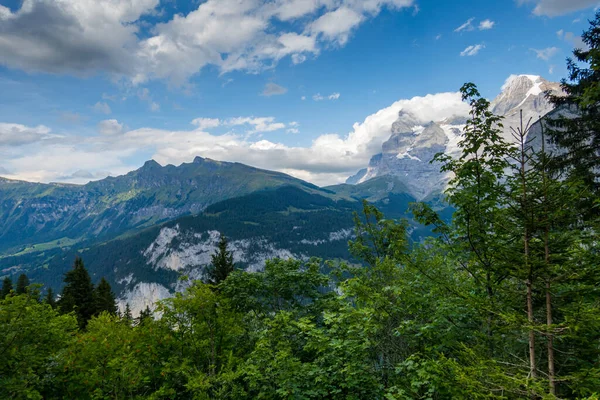 Wonderful Views Landscapes Switzerland City Murren — Foto de Stock