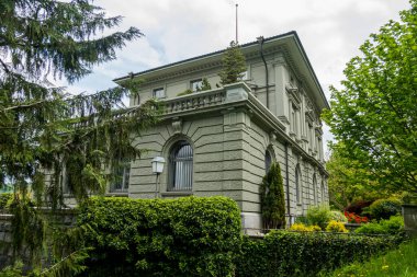 İsviçre Burgdorf 'taki güzel şehir parkı