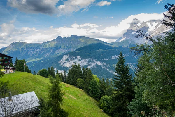 Wonderful Views Landscapes Switzerland City Murren — Zdjęcie stockowe