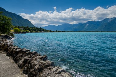 Lake Geneva near Montreux. breathtaking view