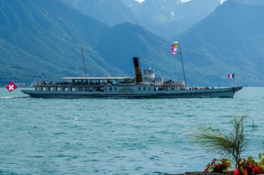Lake Geneva near Montreux. breathtaking view