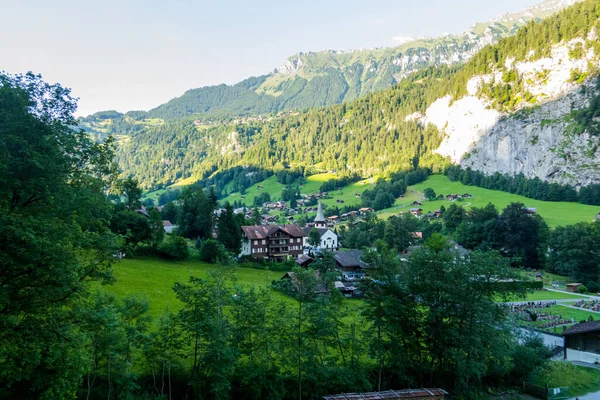 Beautiful Alps Waterfalls Switzerland Bernese Alps — 스톡 사진