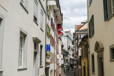 İsviçre 'nin güzel şehri Lucerne. Şehir manzaraları ve mimari