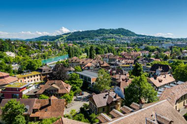 İsviçre 'nin muhteşem şehri Bern. Mimari ve şehir