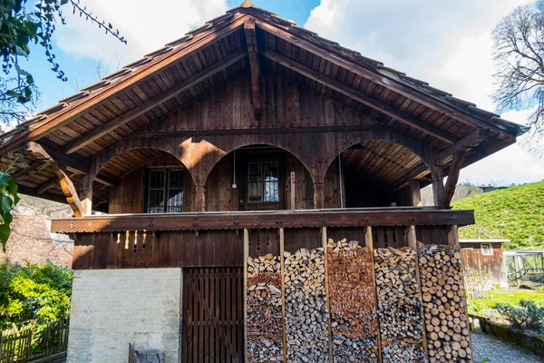 Comune Burgdorf Svizzera Castello Strade Della Città Antica — Foto Stock