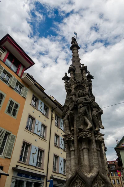 Nádherné Město Lucerne Švýcarsko Architektura Město — Stock fotografie