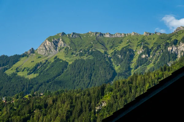 Beautiful Alps Waterfalls Switzerland Bernese Alps — стоковое фото
