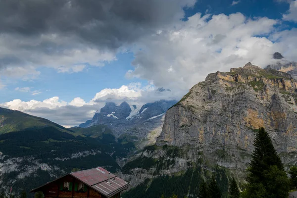 Wonderful Views Landscapes Switzerland City Murren — Photo