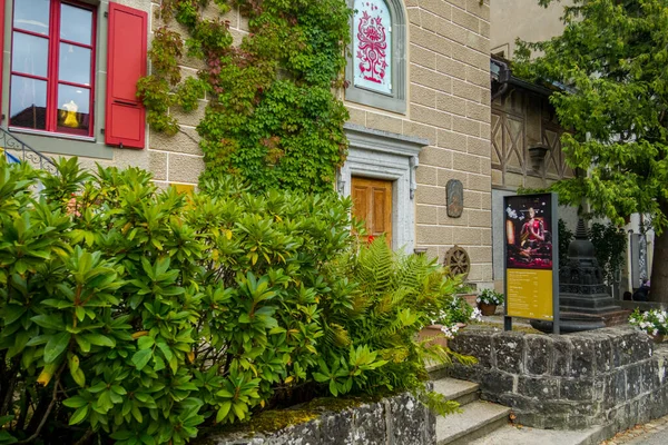 Beautiful Picturesque Town Gruyeres Switzerland Architecture Landscapes — Stockfoto