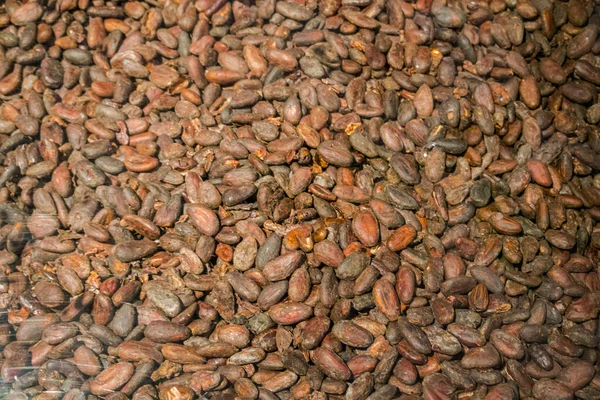 Nuts Background Roasted Nuts Cocoa Butter Everything Production Chocolate — Stock Photo, Image