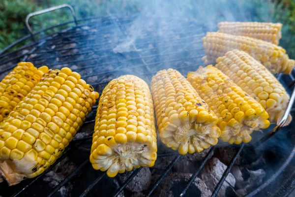 Grilled Corn Grilled Vegetables Healthy Food — Stock Photo, Image