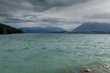Muhteşem İsviçre kenti Thun Mimarlık. antik güzel şehir