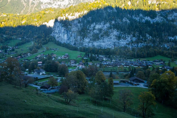 Magníficos Alpes Lauterbrunnen Montañas Cascada Naturaleza Increíble —  Fotos de Stock