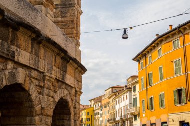 Muhteşem Verona, İtalya 'da bir şehir. Mimarlık ve ortaçağ harika şehri
