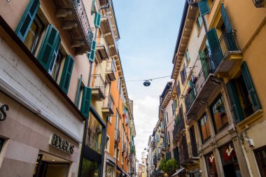 Muhteşem Verona, İtalya 'da bir şehir. Mimarlık ve ortaçağ harika şehri