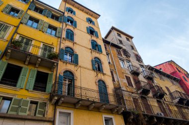 Muhteşem Verona, İtalya 'da bir şehir. Mimarlık ve ortaçağ harika şehri