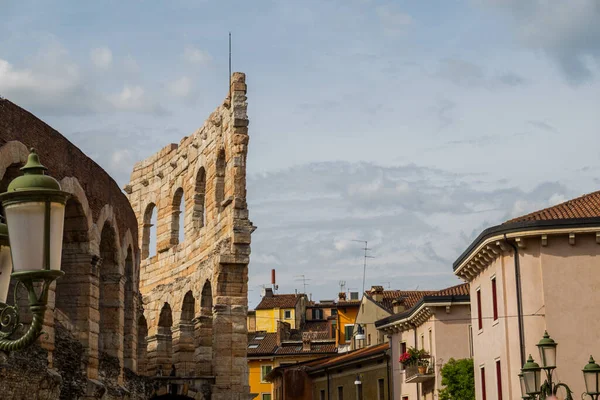 Hermosa Verona Una Ciudad Italia Arquitectura Ciudad Medieval Maravillosa — Foto de Stock