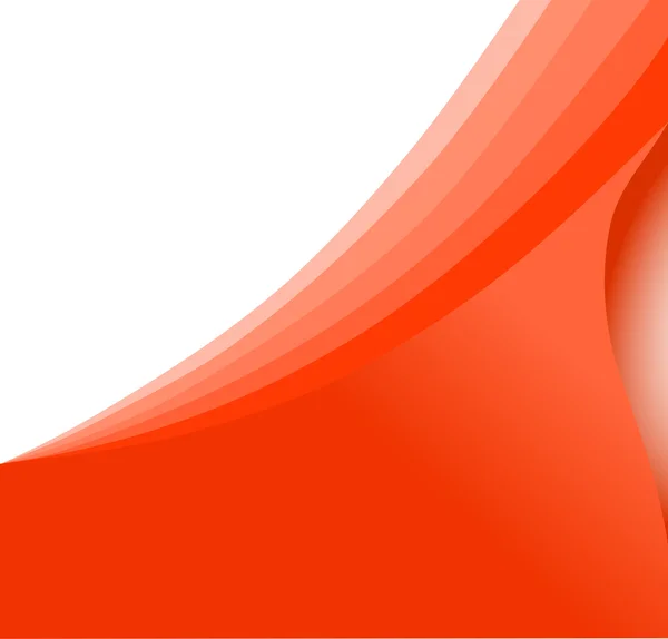 Abstract orange wave isolated on a white background — Stock Photo, Image
